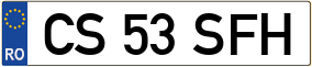 Trailer License Plate